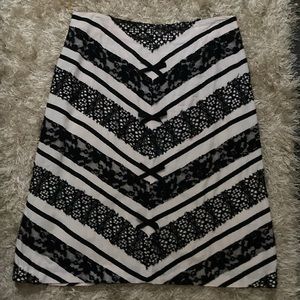 ISHYU A-line Silk and Cotton Skirt